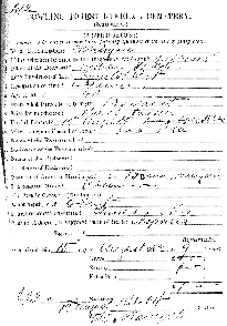 Dowling Forest Cemetery record for Wm. Henry - 25kb gif