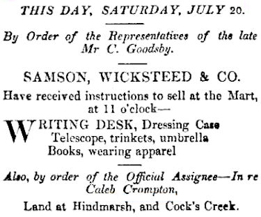 Adelaide Times 20 July 1850 - 32kB jpg