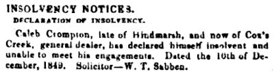 South Australian Register 26 December 1849 - 15kB jpg