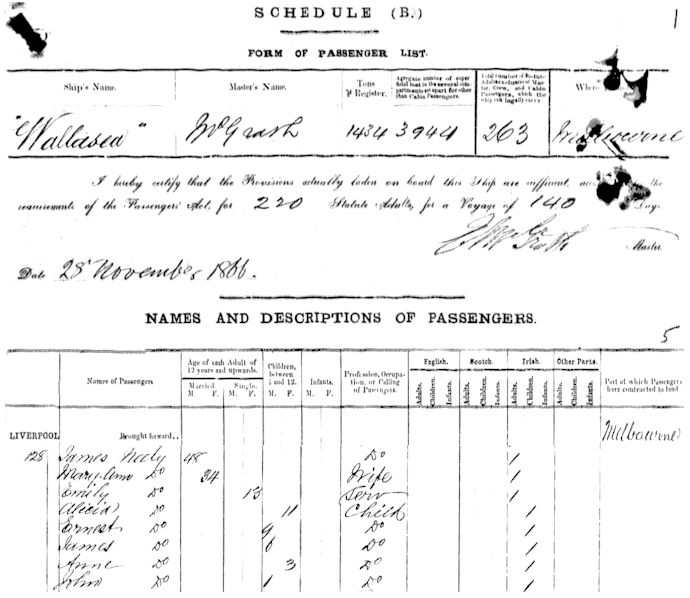 Neely departure of the Wallasea 1866 - 70kB jpg