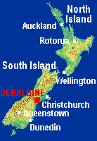 Map locating Geraldine - kB gif