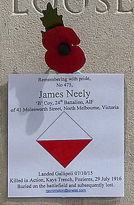 James Neely, memorial card VB - 37kBjpg